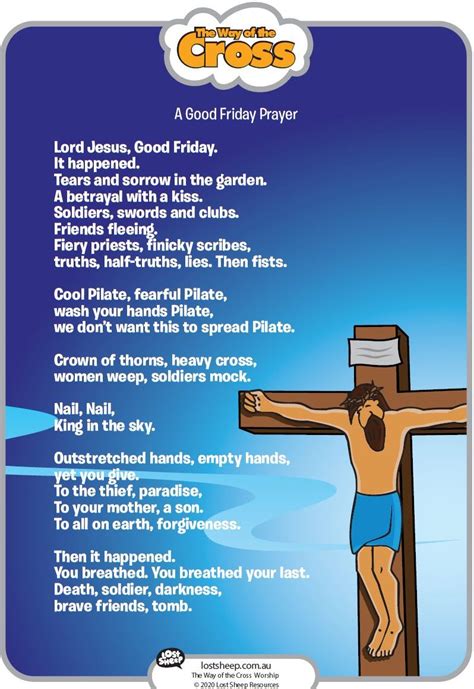 good friday prayer for children